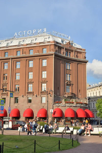 Saint Petersburg Oroszország Július 2019 Hotel Astoria Ötcsillagos Szálloda Petersburg — Stock Fotó