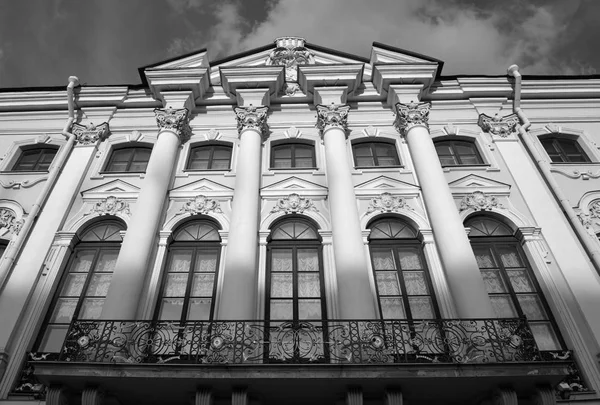 Stroganov Palace Moika River Embankment Sankt Petersburg Ryssland Svartvitt — Stockfoto