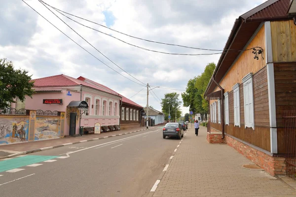 Calle en la parte histórica de Polotsk . — Foto de Stock