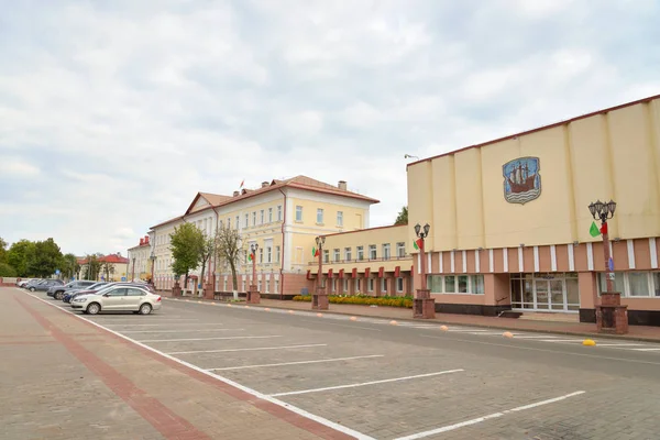 Calle en la parte histórica de Polotsk . — Foto de Stock
