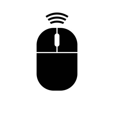 Bilgisayar kablosuz fare simgesi.
