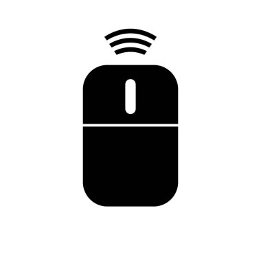 Bilgisayar kablosuz fare simgesi.