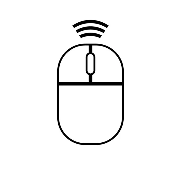 Icône souris sans fil ordinateur . — Image vectorielle