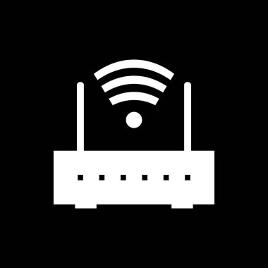 Yönlendirici simgesi siyah üzerine.