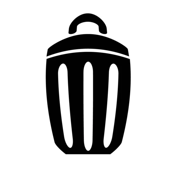 Garbage Symbol Icon White Background Illustration — Stock Photo, Image