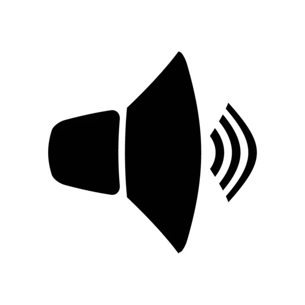 Speaker Volume Symbool Witte Achtergrond Illustratie — Stockfoto