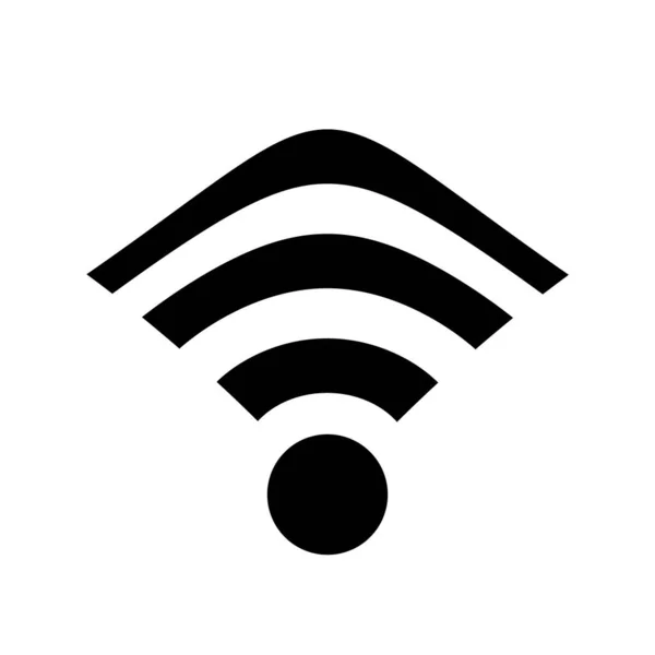 Wlan Symbol Auf Weißem Hintergrund Illustration — Stockfoto