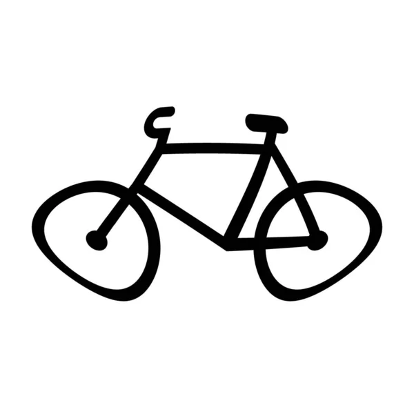 Fahrrad Symbol Auf Weißem Hintergrund Illustration — Stockfoto