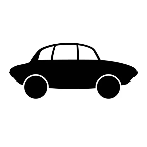 Car Symbol Icon White Background Illustration — Stock Photo, Image