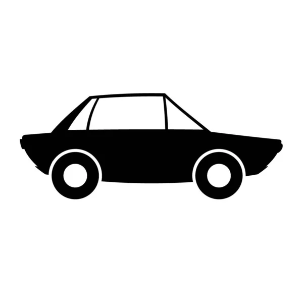 Значок Символа Автомобиля Белом Фоне Иллюстрация — стоковое фото