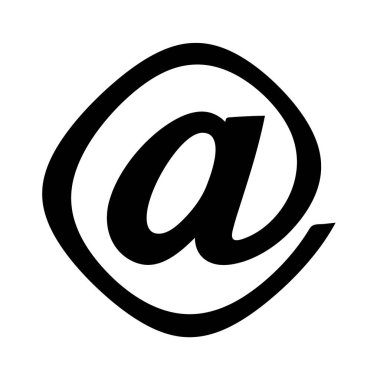 Beyaz arkaplanda e- posta simgesi simgesi. Görüntü.