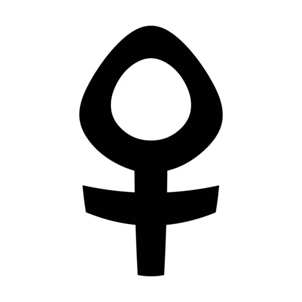 Genere Icona Simbolo Femminile Sfondo Bianco Illustrazione — Foto Stock