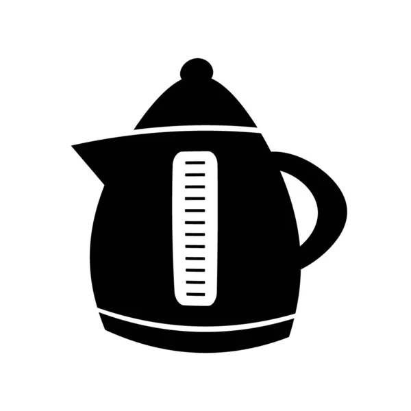 Electric Kettle Symbol Icon White Background Illustration — Stock Photo, Image