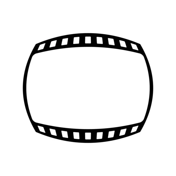 Icono Símbolo Tira Película Sobre Fondo Blanco Ilustración — Foto de Stock