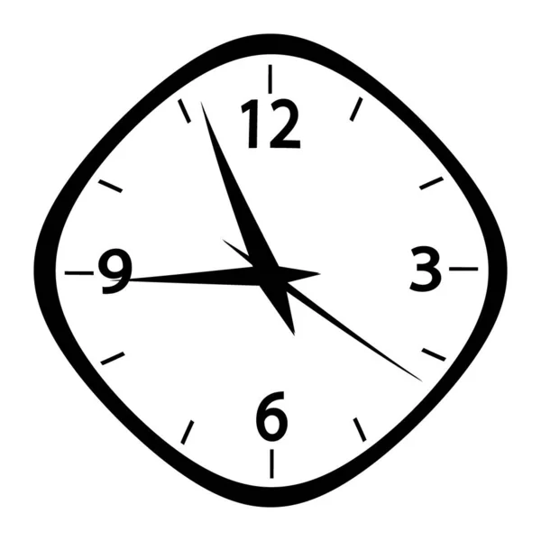 Klocka Symbol Ikon Vit Bakgrund Illustration — Stockfoto