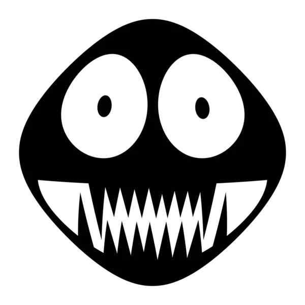 Monster Symbool Pictogram Witte Achtergrond Illustratie — Stockfoto