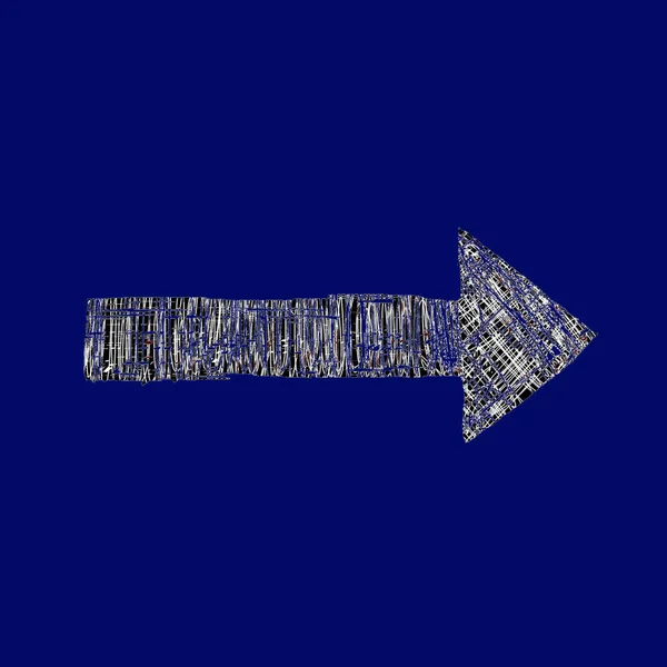 Mavi Arkaplanda Işareti Simgesi Görüntü — Stok fotoğraf