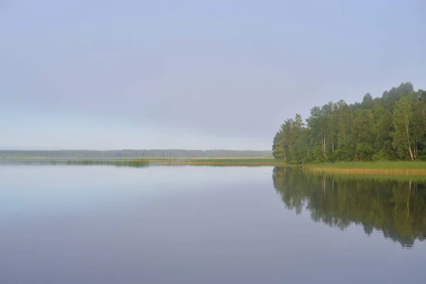 Lago Início Manhã Istmo Karelian Rússia — Fotografia de Stock