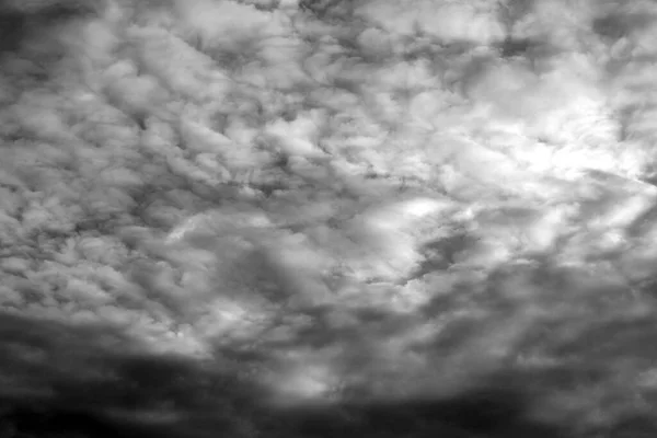 Sky Clouds Can Used Background Black White — Stock Photo, Image
