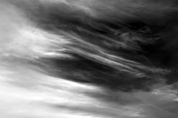 Lucht Wolken Het Kan Worden Gebruikt Als Achtergrond Zwart Wit — Stockfoto