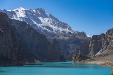 Sonbahar sezonu Passu Valley. Kuzey bölgesinde Pakistan