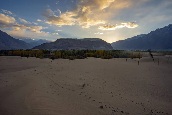 Zand Van Woestijn Bij Skardu Noordelijk Gedeelte Pakistan — Stockfoto