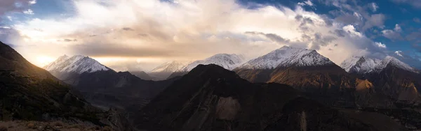 Jesień Doliny Hunza Obszar Północny Pakistan — Zdjęcie stockowe