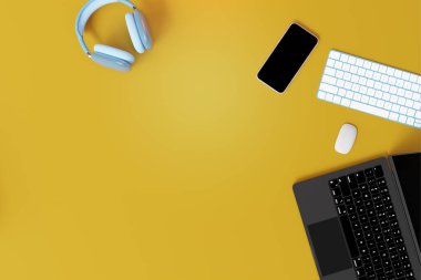 Metin eklemek için alanı olan üç boyutlu arkaplan resmi