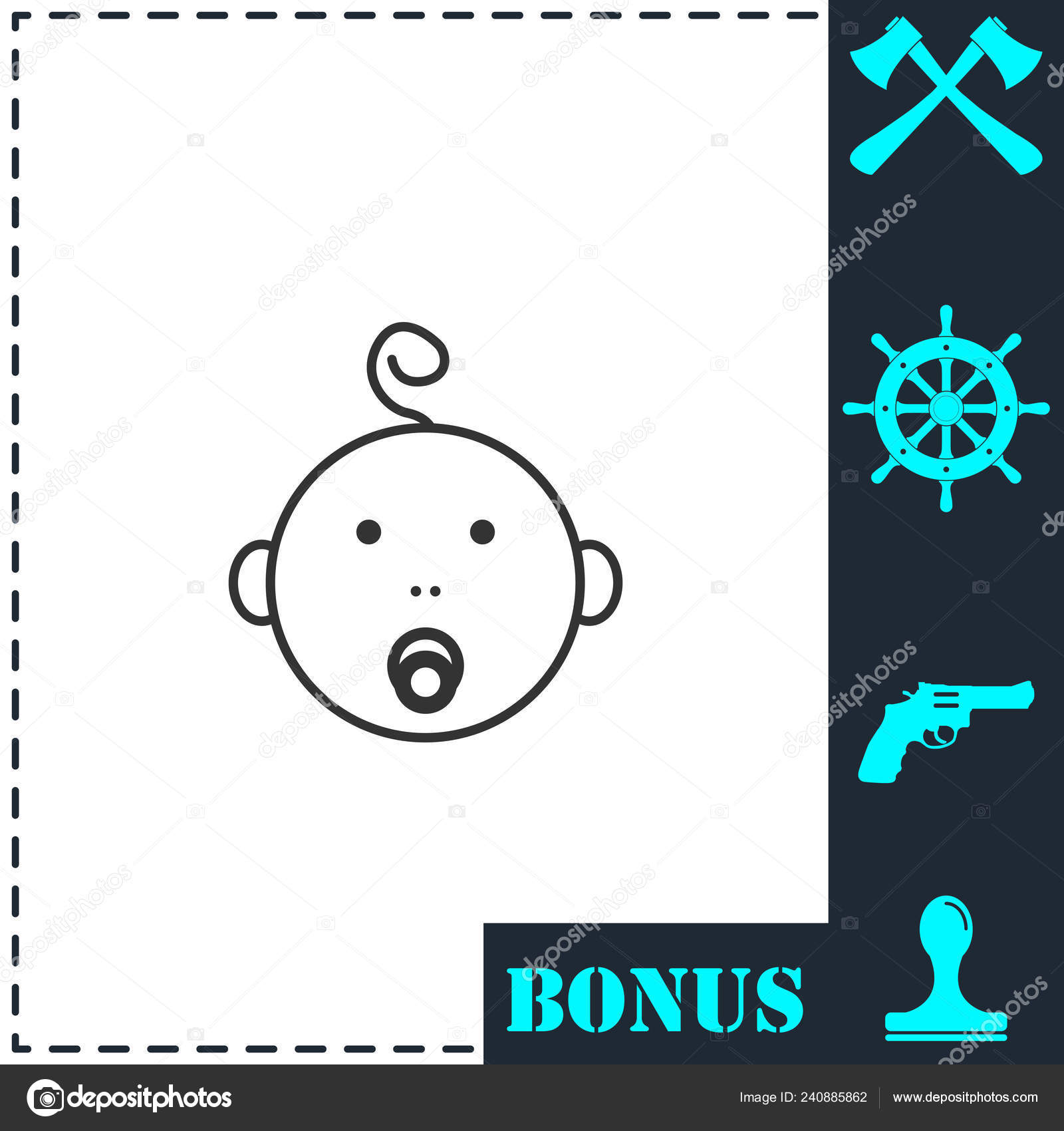 cute baby pacifier
