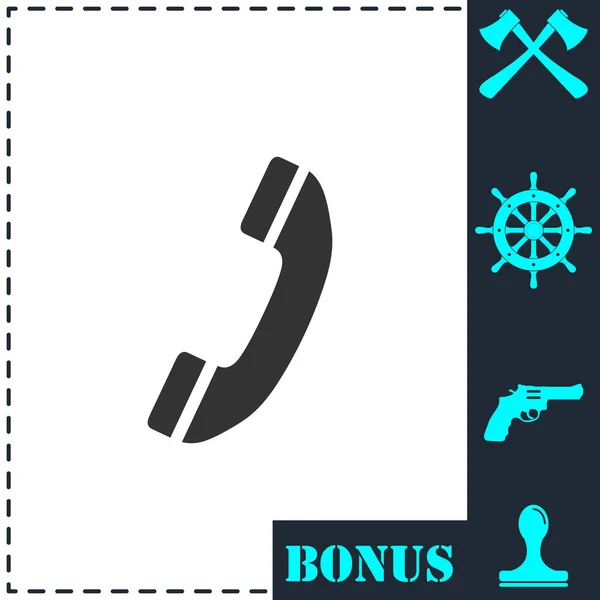 Phone Icon Flat Simple Vector Symbol Bonus Icon — Stock Vector