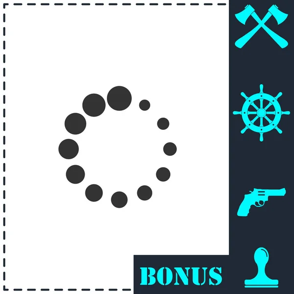 Inlaadpictogram Plat Eenvoudige Vector Symbool Bonus Pictogram — Stockvector