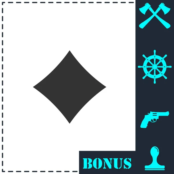 Cartes Convient Icône Plat Symbole Vectoriel Simple Icône Bonus — Image vectorielle