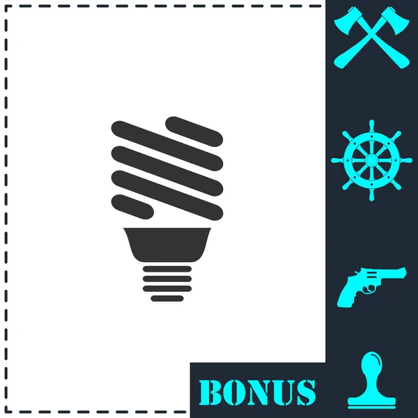 Энергетическая Икона Eco Простой Векторный Символ Значок Бонуса — стоковый вектор
