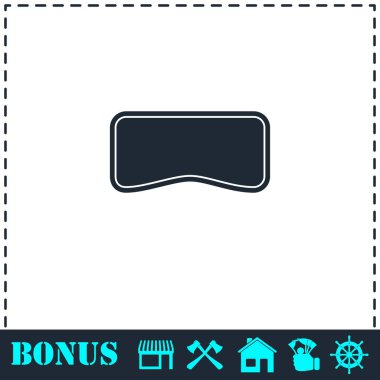 Maske simgesi düz yüzmek