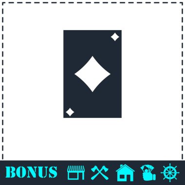 İskambil simgesi düz