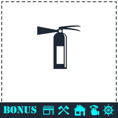 Yangın söndürücü simgesi düz