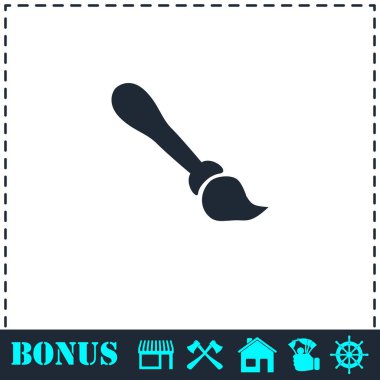 Boya fırça simgesini düz