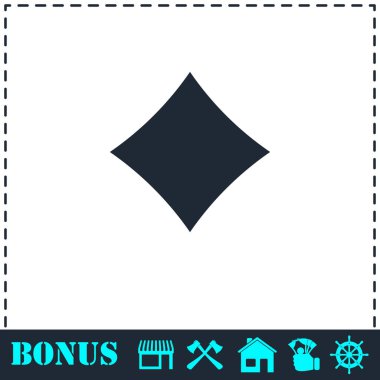 Kartları takım elbise simgesi düz