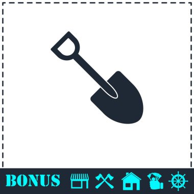 Mini kürek Icon düz