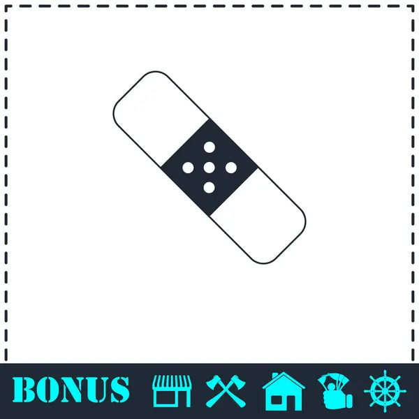 Gips pictogram plat — Stockvector