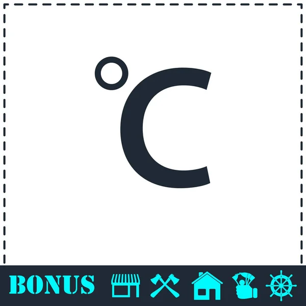 Celsius ikonen platta — Stock vektor