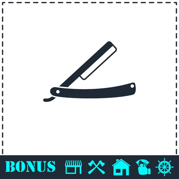 Razor pictogram plat — Stockvector