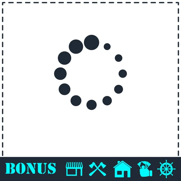 Laden pictogram plat — Stockvector