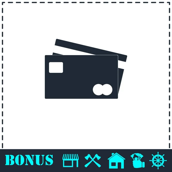 Credit Cards Payment icon flat — Stock Vector