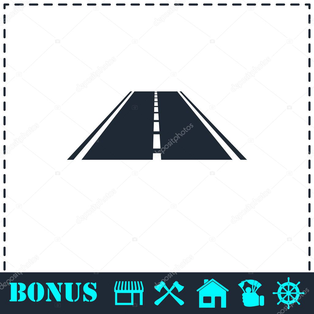 Highway icon flat