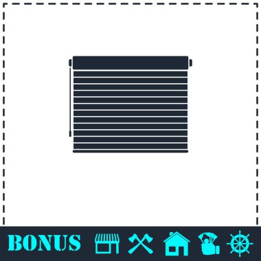 Güneşlikler simgesi düz