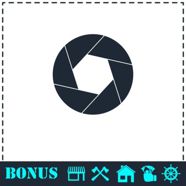 Diyafram simgesi düz