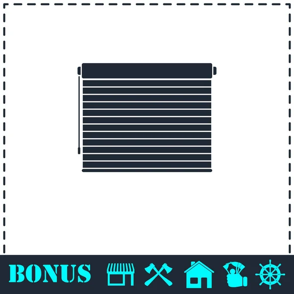 Blinds pictogram plat — Stockvector