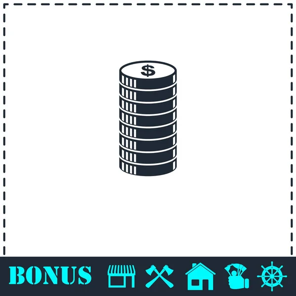 Cent pictogram plat — Stockvector