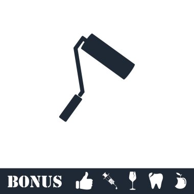 Boya silindiri simgesi düz